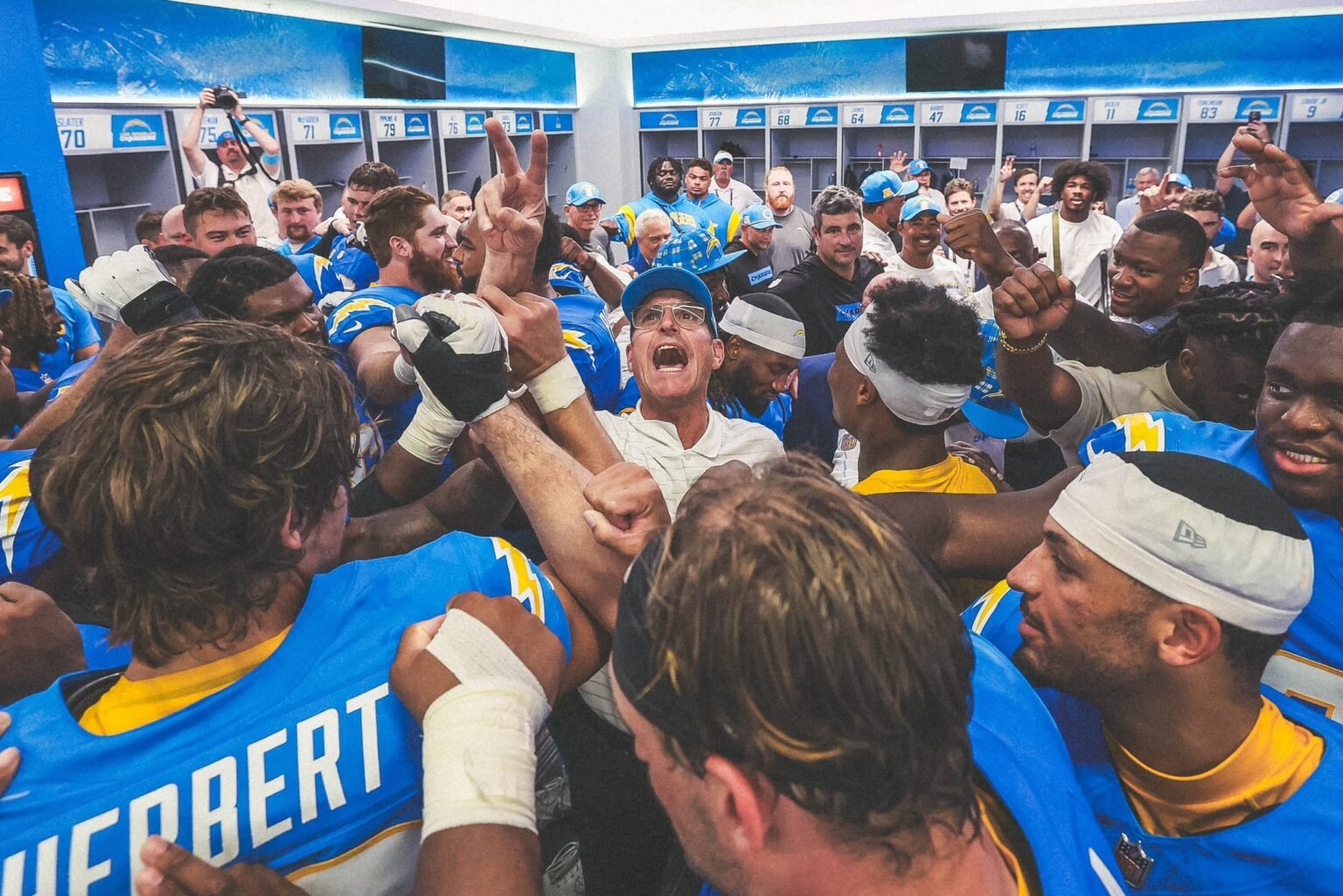 Jim Harbaugh Calls Derwin James the Greatest Safety the NFL Has Ever Seen Jim Harbaugh