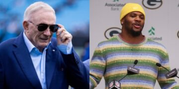 Jerry Jones and Micah Parsons
