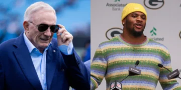 Jerry Jones and Micah Parsons