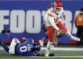 Patrick Mahomes vs the New York Giants in Week 3 matchup