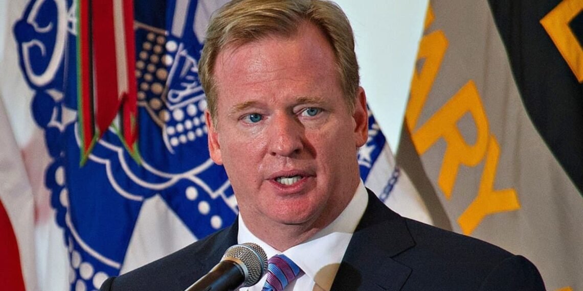 National Football League (NFL) Commissioner Roger Goodell delivers remarks during an event at the U.S. Military Academy at West Point, N.Y.