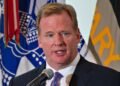 National Football League (NFL) Commissioner Roger Goodell delivers remarks during an event at the U.S. Military Academy at West Point, N.Y.