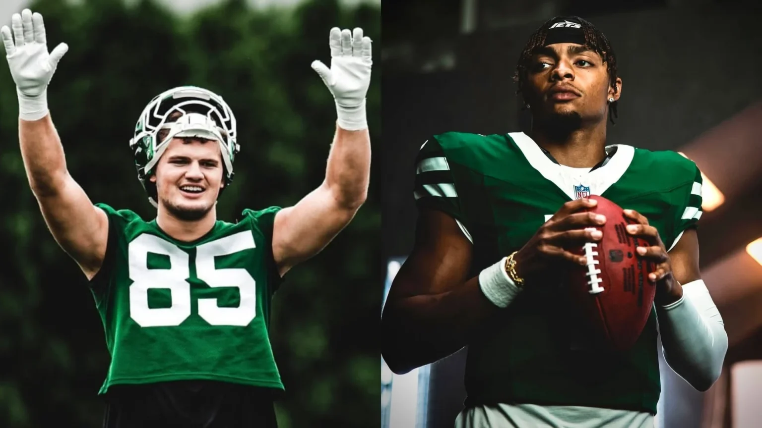 Justin Fields and Mason Taylor