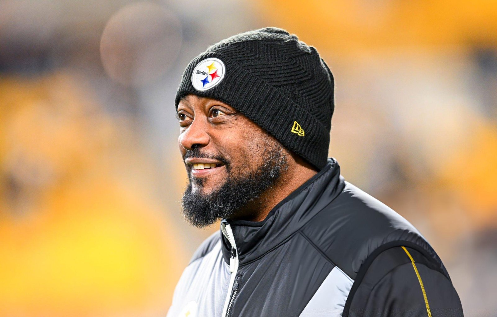 Head coach Mike Tomlin of the Pittsburgh Steelers looks on before a game against the Cincinnati Bengals at Acrisure Stadium in Pittsburgh, Pennsylvania. (Photo by Joe Sargent/Getty Images)