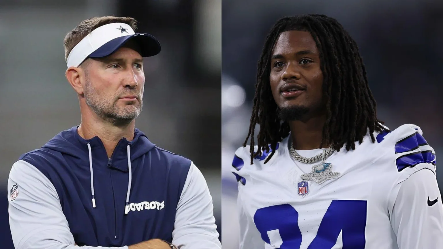 Brian Schottenheimer and Jaydon Blue