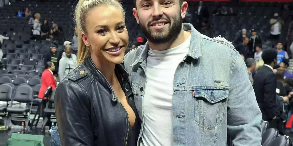 Baker Mayfield and Emily Wilkinson