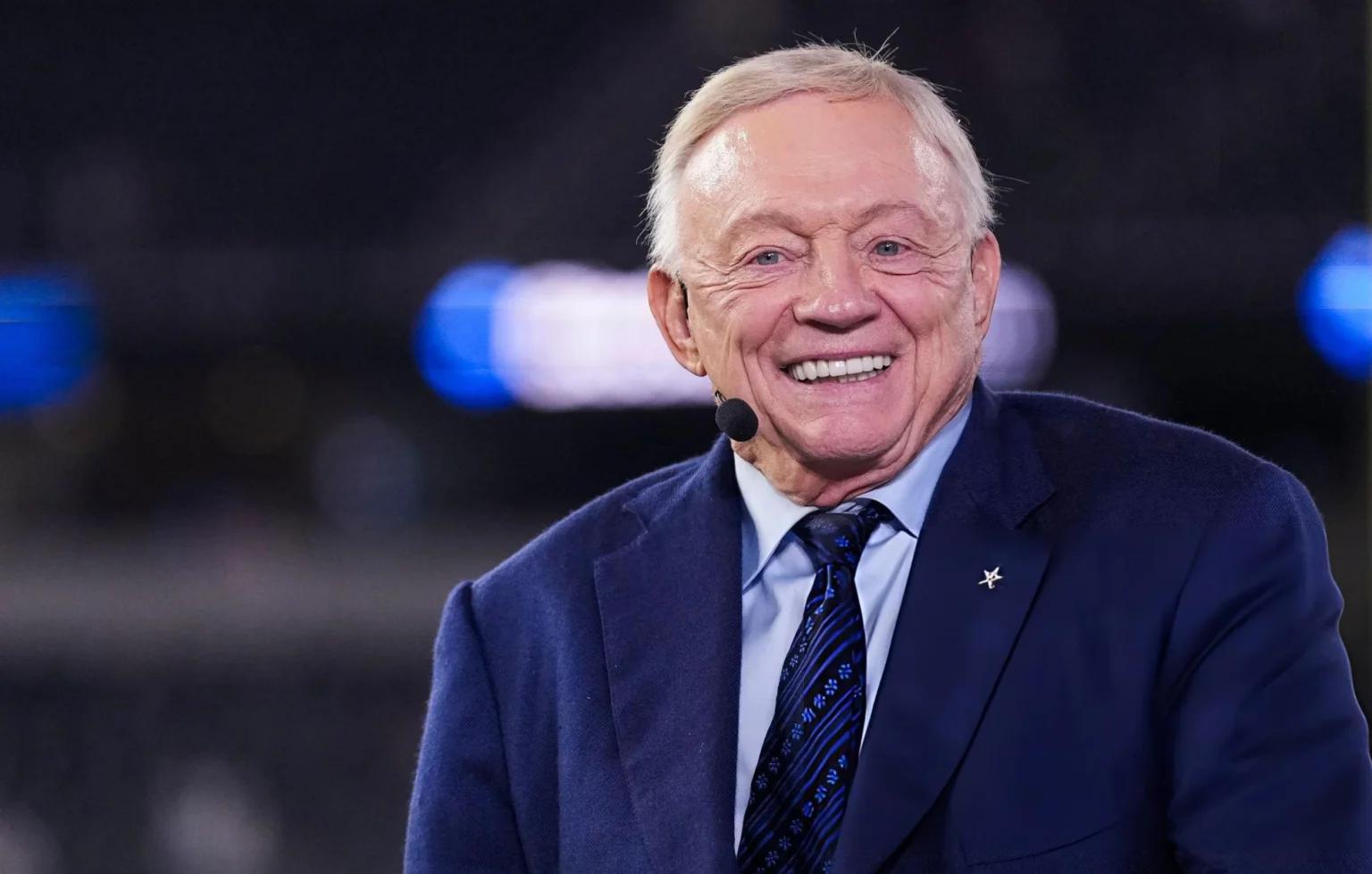 Jerry Jones Says Chiefs Win “May Top Them All” as Cowboys Deliver a Thanksgiving Beatdown Dallas Cowboys owner Jerry Jones looks on from the broadcast set prior to an NFL football game between the Arizona Cardinals and the Dallas Cowboys at AT&T Stadium on November 3, 2025 in Arlington, Texas.