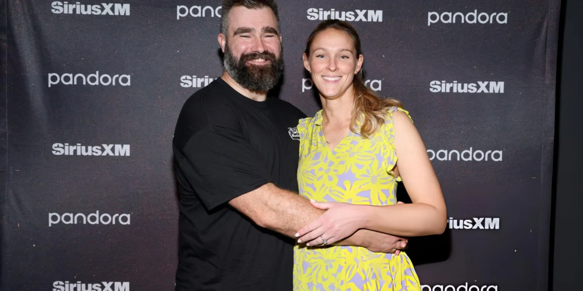 Jason Kelce and Kylie Kelce
